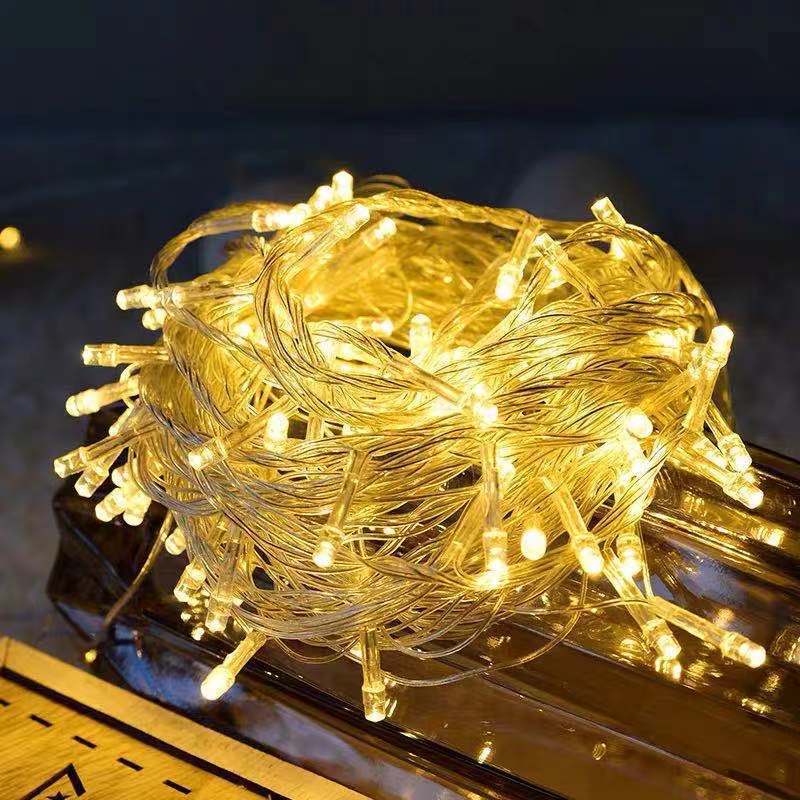 led彩灯户外装饰灯庭院布置彩灯串圣诞装饰灯满天星彩灯裸灯灯串