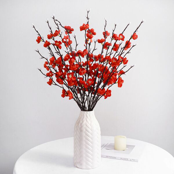 Simulated fake flowers and plum blossoms 55CM single mini plum…