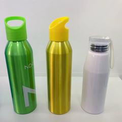 国境を越えた卸売人気のサイクリングケトル、大容量アルミウォーターカップ、ポータブルアルミボトル、広告ギフト、ロゴが印刷されたアルミカップ