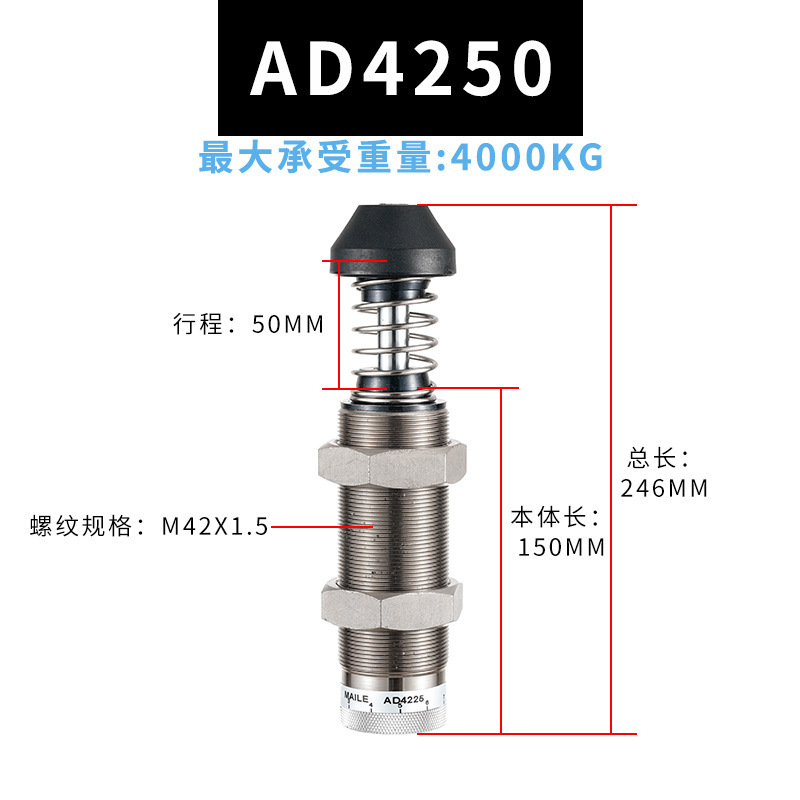 油圧緩衝器油圧ロボット部品ダンパーac/ad/acd/hr/sr/rb/rbc規格がそろっている|undefined