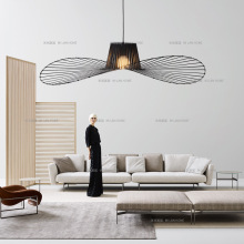 北欧极简个性艺术法式草帽灯现代创意餐厅卧室设计师客厅帽子吊灯