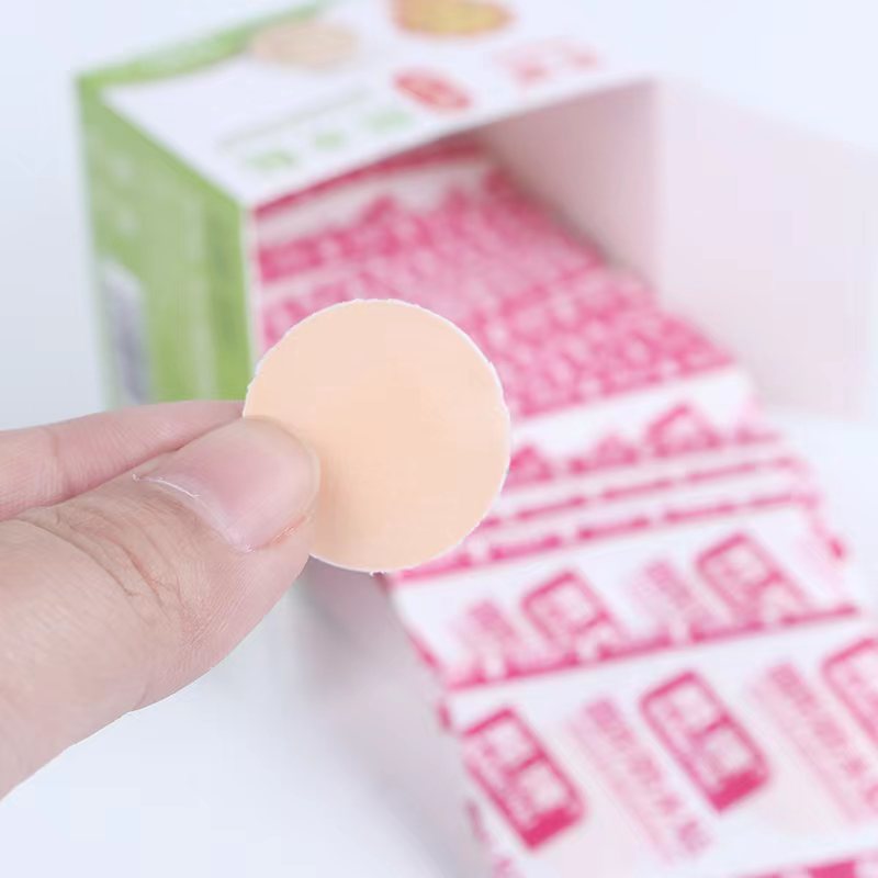 라운드 스킨 컬러 스티커 1박스 100개