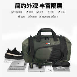 热卖亚马逊大容量防泼水可背可挎旅行袋独立鞋仓运动训练健身旅游