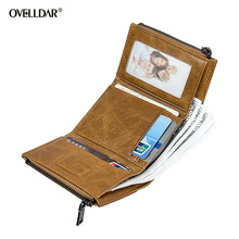 韩版钱包女短款小巧可爱超薄款三折叠钱夹真皮轻奢零钱包牛皮钱夹