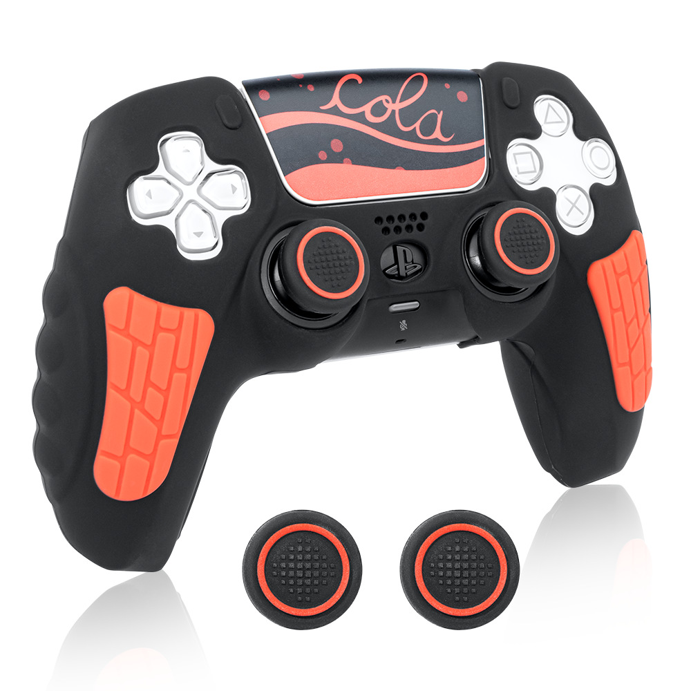 Black Myth Goku PS5 Funda de silicona P5 Funda protectora para gamepad Anti-caída y anti-rayado, se puede enviar una tapa de balancín