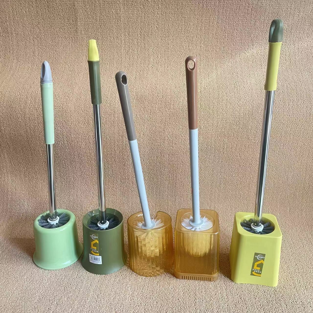 Seat brush cleaning brush household no dead angle round head toilet cleaning brush long handle toilet brush toilet brush suit wholesale
