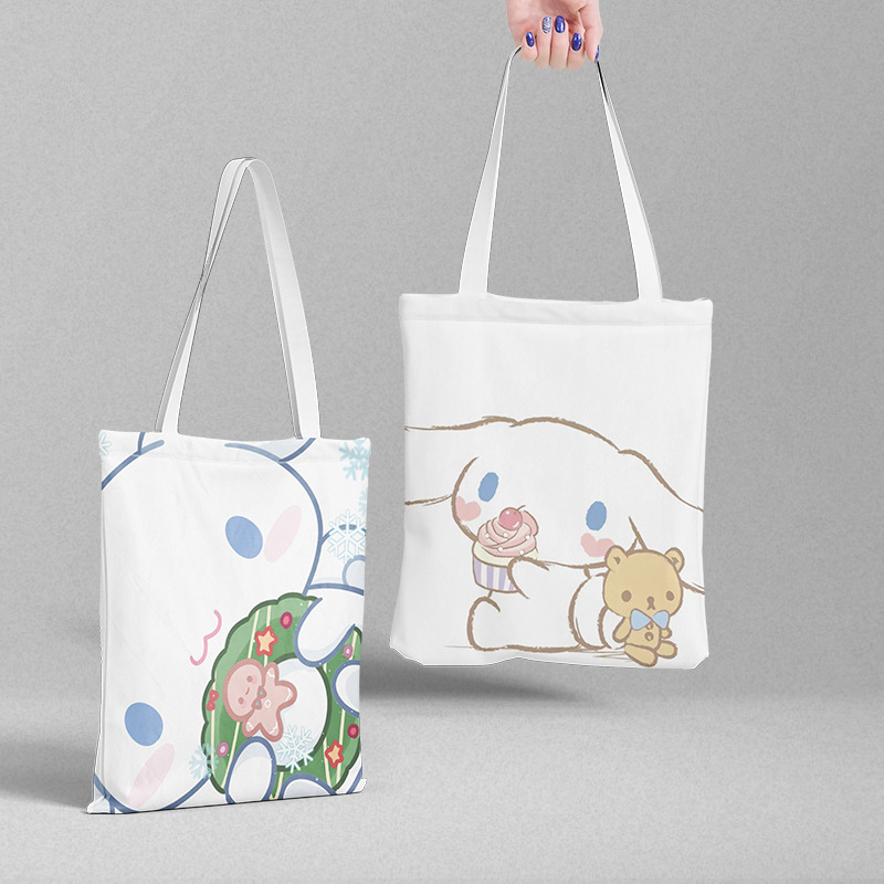 Bolsa de lona Sanli Gull pequeña fresca y simple estilo ins versión coreana hermosa bolsa de hombro bolsa de compras portátil al por mayor