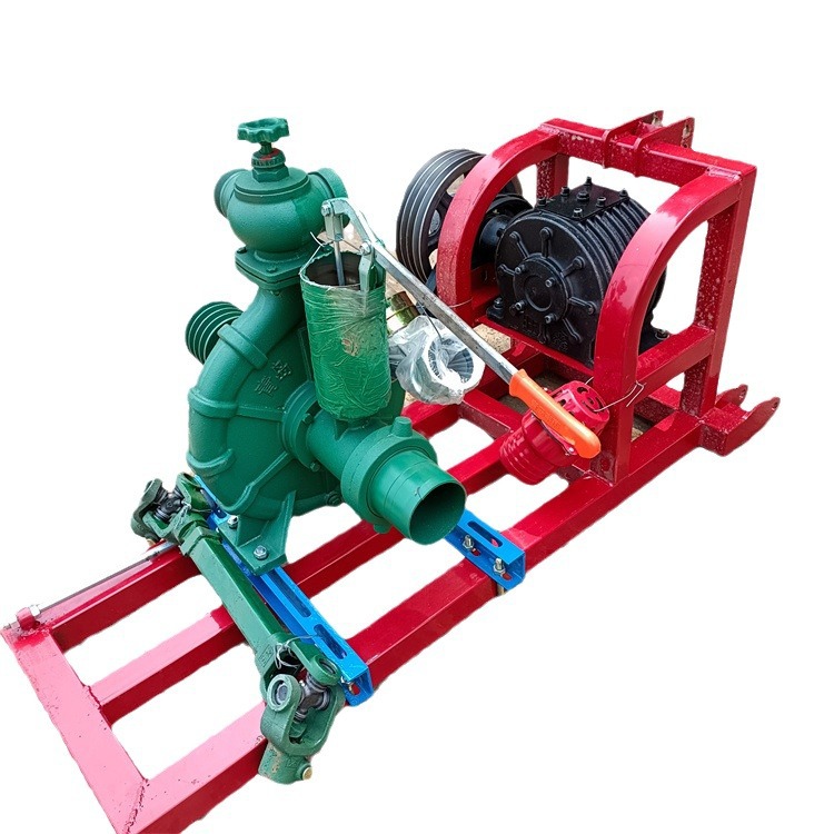 大面积浇地排水管灌溉 柴油拖车款大8寸流量泵 小型6寸自吸泵