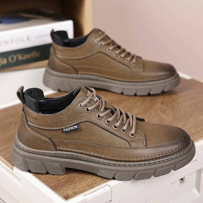 Martens, демисезонные модные трендовые туфли на платформе для кожаных ботинок, корейский стиль