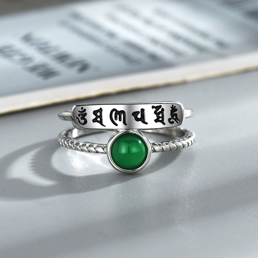 Туркзитовая вставка, натуральная руда, ретро кольцо с камнем для мужчин и женщин, серебро 925 образец, на указательном пальце