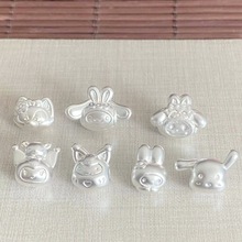 厂家直销  3d硬银 酷乐米系列 串珠手链红绳配件
