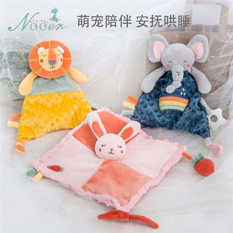 Nooer Baby Toys Are Safe to Put in the Mouth, Soothing Plush Toys in the Shape of Lions, Rabbits, and Elephants Nooer Baby Toys Are Safe to Put in the Mouth, Soothing Plush Toys in the Shape of Lions, Rabbits, and Elephants
