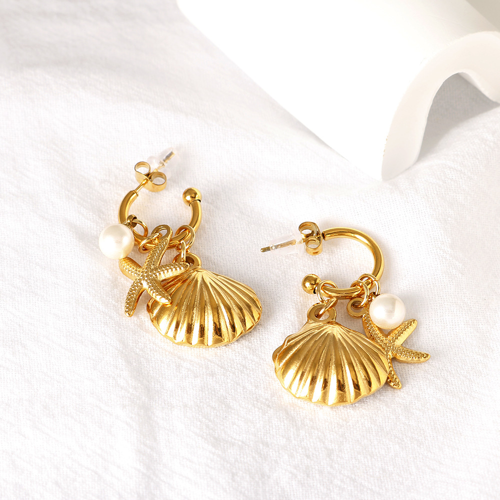 Summer earrings stainless steel