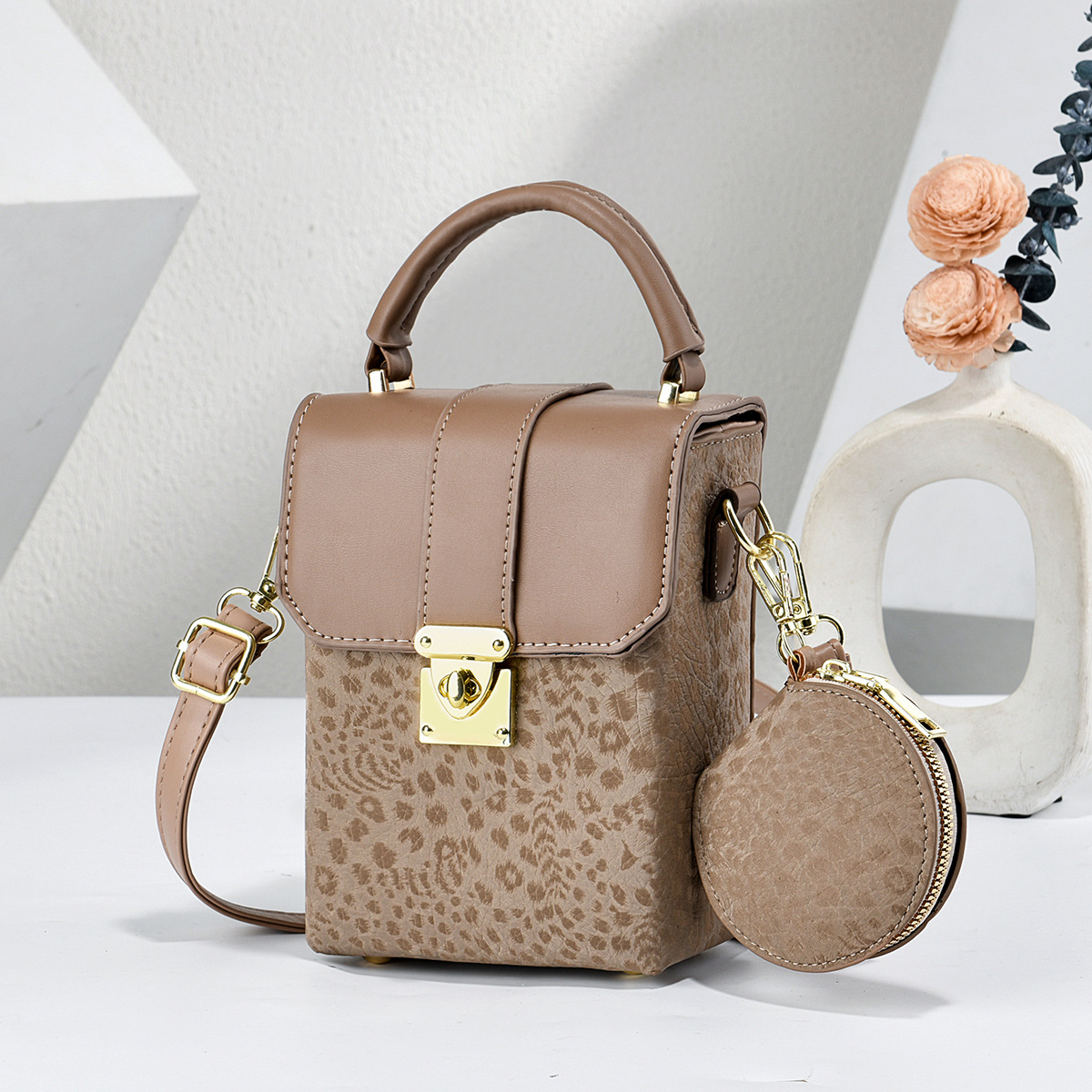 Pequeño paquete de dos piezas bolsas de madre mini bolsas de cubo colgantes bolsas de cambio bolsas de mano compactas exquisitas bolsas transfronterizas