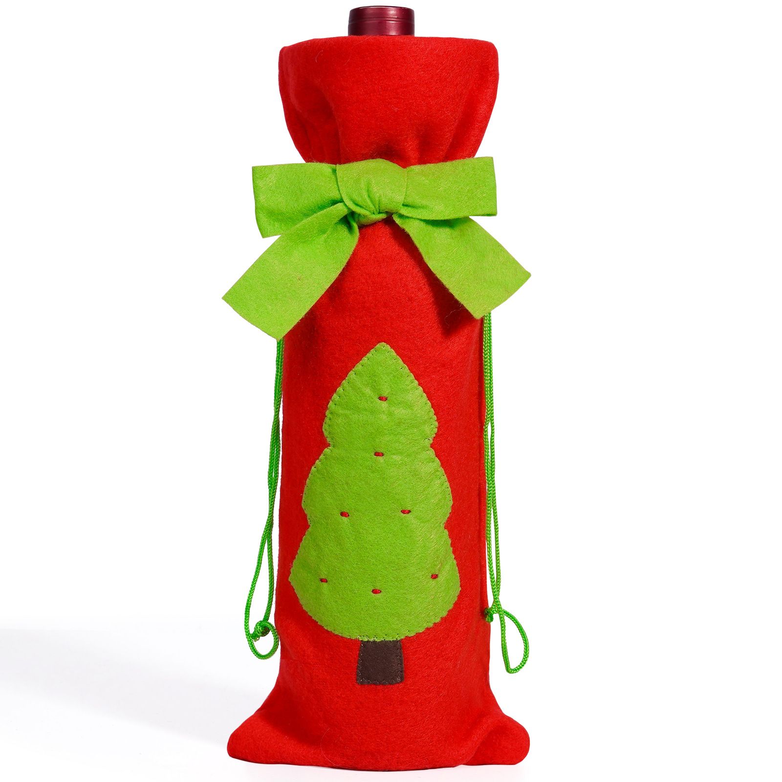 Decoraciones de Navidad transfronterizas cubierta de botellas de vino arco creativo correa de vinos set de mesa decoración de restaurantes accesorios de vino