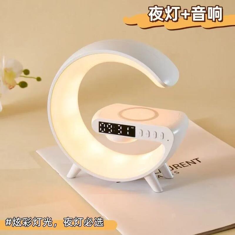 蓝牙音响闹钟夜灯三合一男生生日礼物创意氛围灯小巧便携宿舍神器|undefined