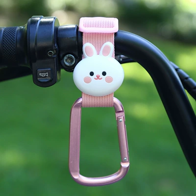 Other Electric Vehicle Accessories: Vehicle Hook Front Universal - pink-ribbon-pink-buckle-little-white-rabbit-short-style
