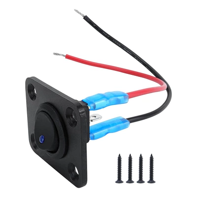 Blue Light Ship-Shaped Cat-Eye Switch Combination Panel Car Modification Accessories Rv Electronic Appliance Control Button Switch (Other Car Modifications) - 1-position-cat-eye-switch
