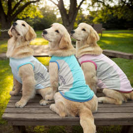 跨境宠物衣服背心大型犬夏季宠物降温凉凉背心不易粘毛