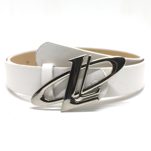 2024 Trendy New Oval English Buckle Belt for Women's Jeans Skirts Accessories Fashion Versatile Personalized Belt
