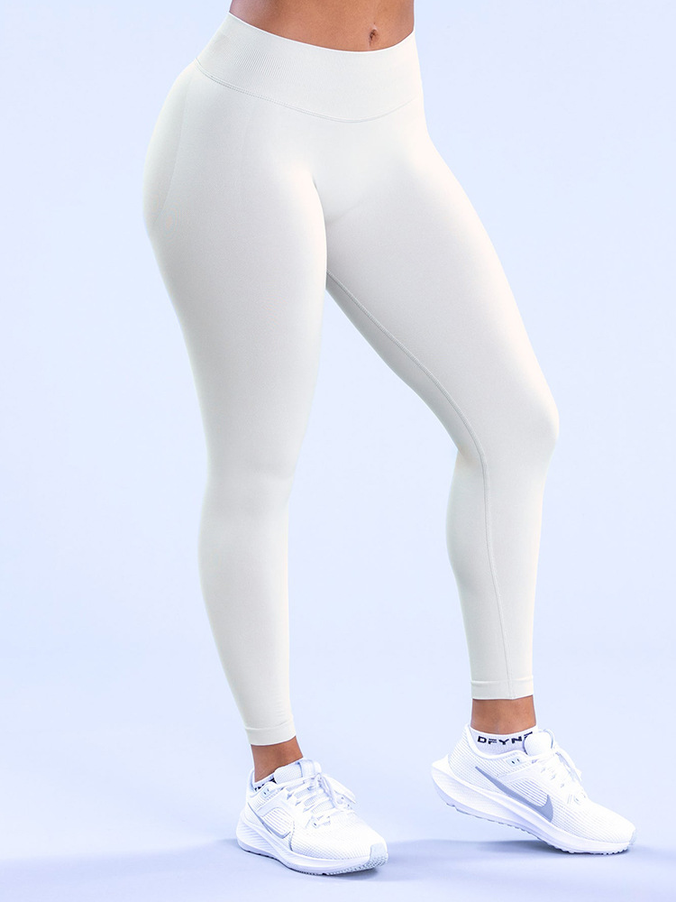 DF mismo estilo pantalones de yoga sin costuras mate leggings para correr de secado rápido pantalones de yoga roscados pantalones de chándal de verano mujeres