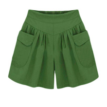 欧州站夏加肥加大码女装胖阔腿短裤女200斤妹妹百搭热裤裙裤女夏