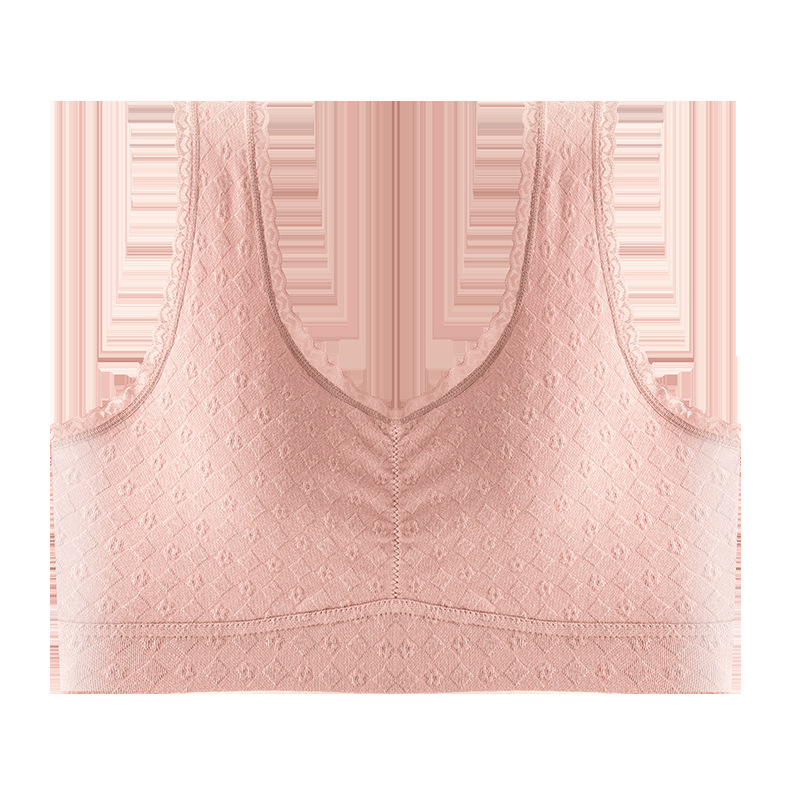 Madre ropa interior mujer de mediana edad sujetador de mujer hebilla delantera verano fina transpirable talla grande sujetador estilo chaleco ropa interior refrescante