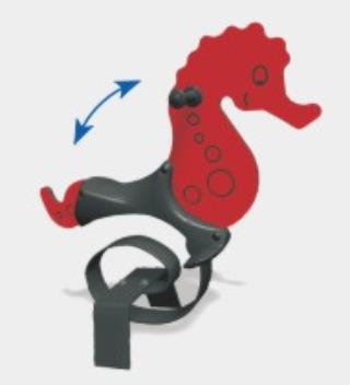 Caballo de Troya al aire libre caballo mecedora para niños individuales y dobles primavera de dibujos animados sacudiendo Yaole instalaciones de entretenimiento Balancín comunitario multifuncional