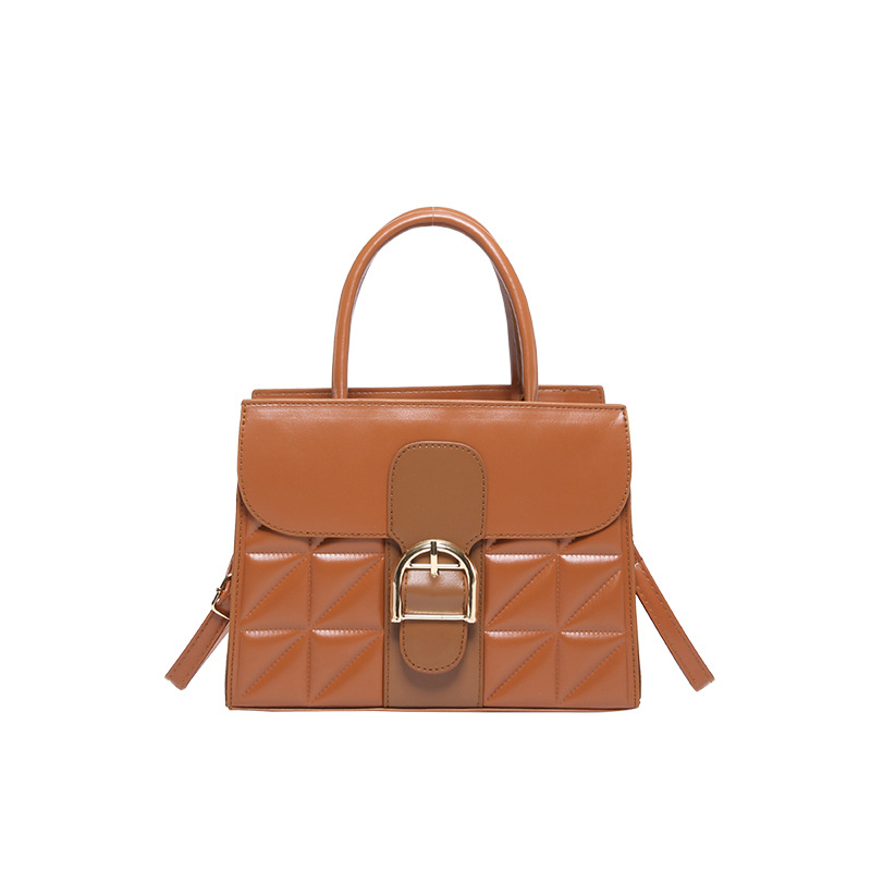 Bolso de hombro de moda atmósfera de textura bolso de mano de cinturón de diseño elegante 2024 bolso cuadrado simple bolso de mujer