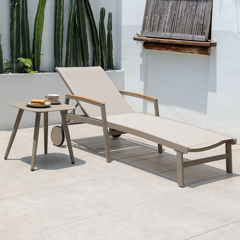 Cama al aire libre patio villa piscina sillón al lado de la piscina sillón de tela al aire libre piscina al aire libre sillón de playa
