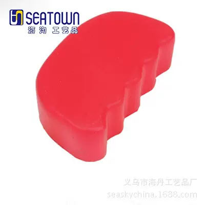 聚氨酯PU发泡握力器红 新款成人儿童健身玩具 PU压力饼发泄挤压球