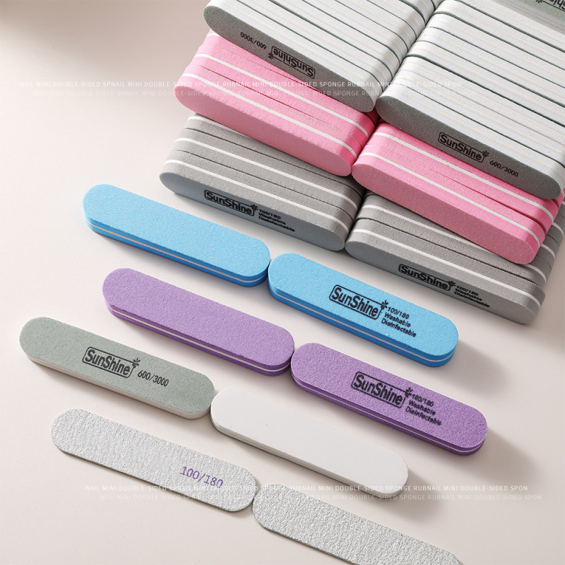 ネイルツールミニ両面スポンジはかわいい携帯粗砂細砂が落ちない看護爪やすり卸売り|undefined