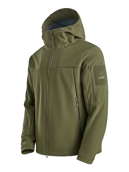 New men's soft shell jacket, trendy outdoor windproof and waterproof casual sports jacket, versatile