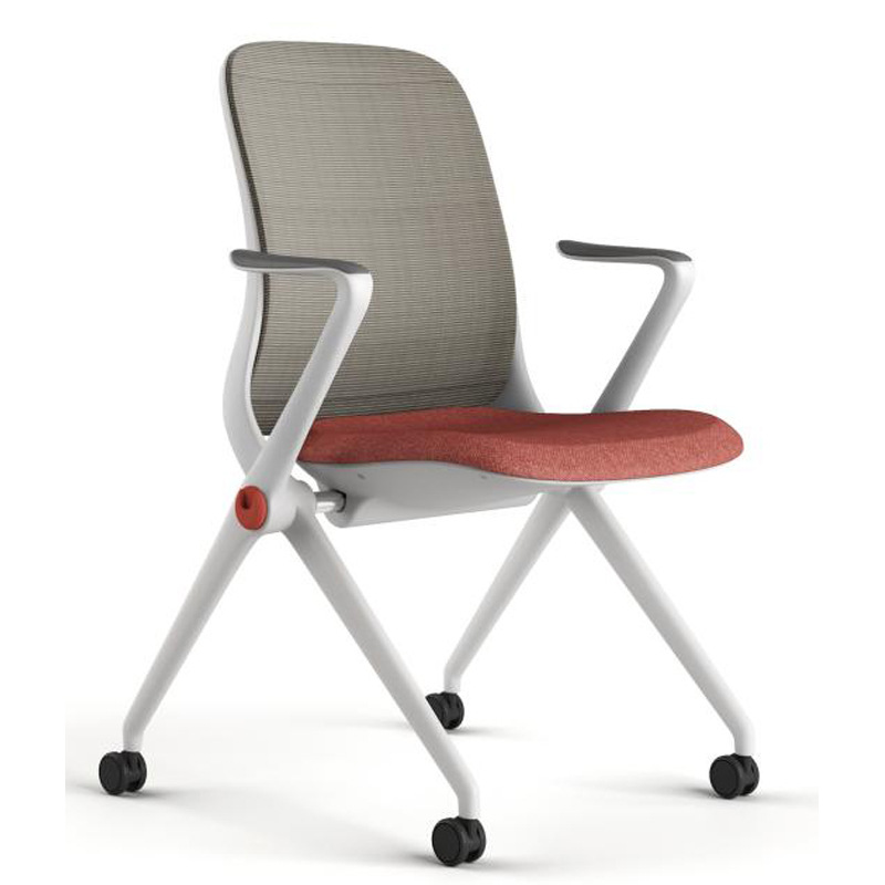 Promotional Fashionable Foldable Mesh Training Chair Multi-Functional Now Conference Reception Negotiation Chair Front Desk Conference Chair