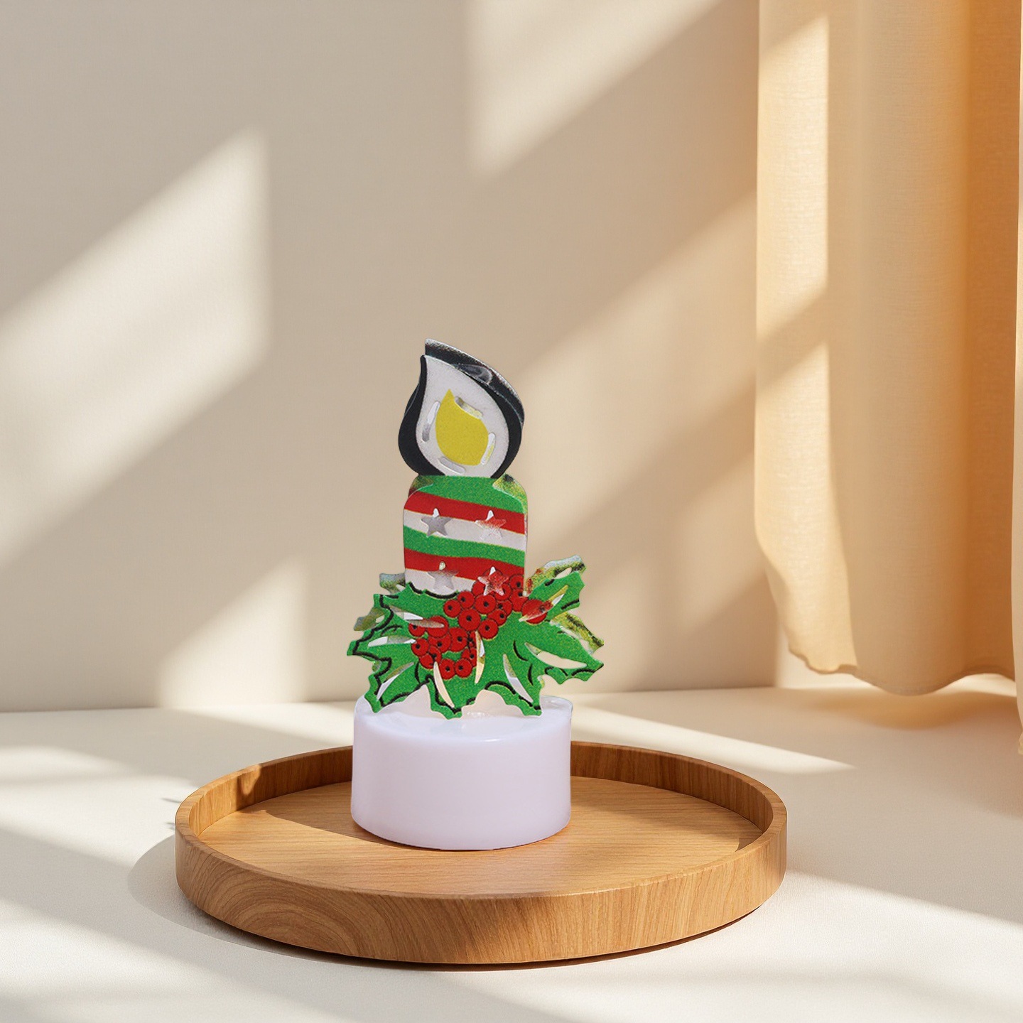 Lámpara de Vela Electrónica LED Hierro, Decorativo, Luz Cálida, para Navidad