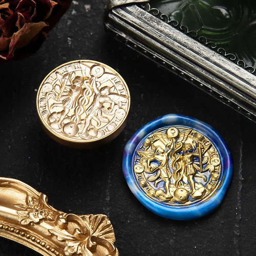 [Constellation Series] Suidisi embossed twelve constellations Libra and Cancer fire paint seal chapter head wholesale