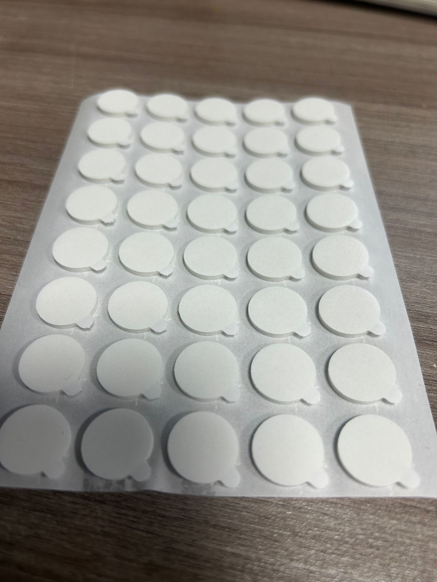 흰색; 직경 15mm*30pcs*2mm/시트