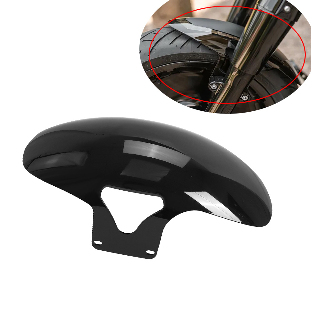 Motorcycle Accessories Harley Softail Fat Boy Black Front Fender Mudguard Mudflap 18 Years Later