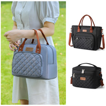 跨境防水午餐包饭盒手提包便携上班族带饭包学生保温便当包高颜值