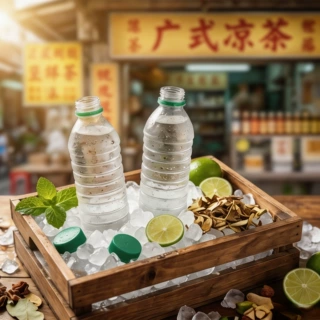 300ml透明PET塑料瓶广式凉茶瓶一次性饮料瓶矿泉水苏打水分装空瓶