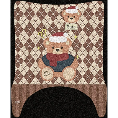 Electric vehicle foot mat – Maodou Cute Cartoon Foot Mats - christmas-bear