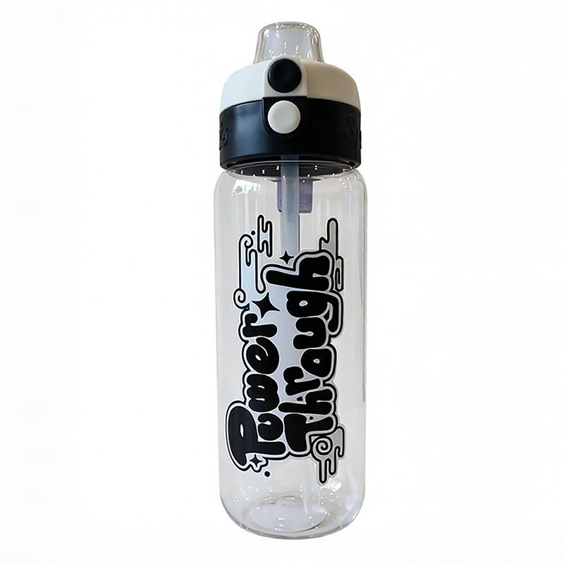 Taza de bebida doble resistente a altas temperaturas y alto valor facial en verano, hervidor de plástico deportivo al aire libre de gran capacidad, taza de agua para niños que no se rompe image 9