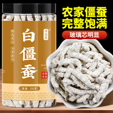 寻百草僵蚕中药正品500g白僵蚕中药材秦艽白僵蚕粉姜蚕七子粉白