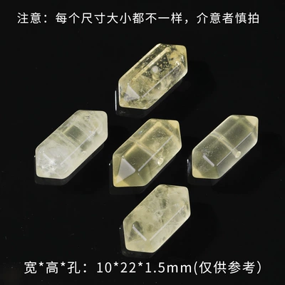 Ready for Sale — Zərgərlik ara hissələri - no-22-double-pointed-lemon-crystal