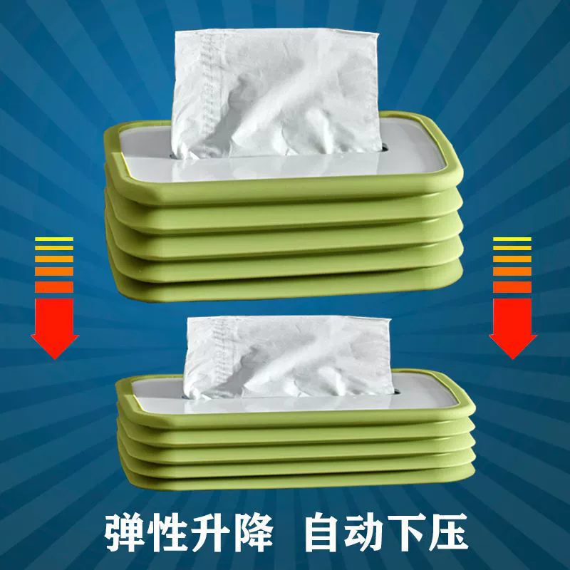 Креативная складная телескопическая коробка для салфеток-аккордеон, подъемная коробка для салфеток для гостиной, журнального столика, спальни, домашнего рабочего стола, не падает бумага