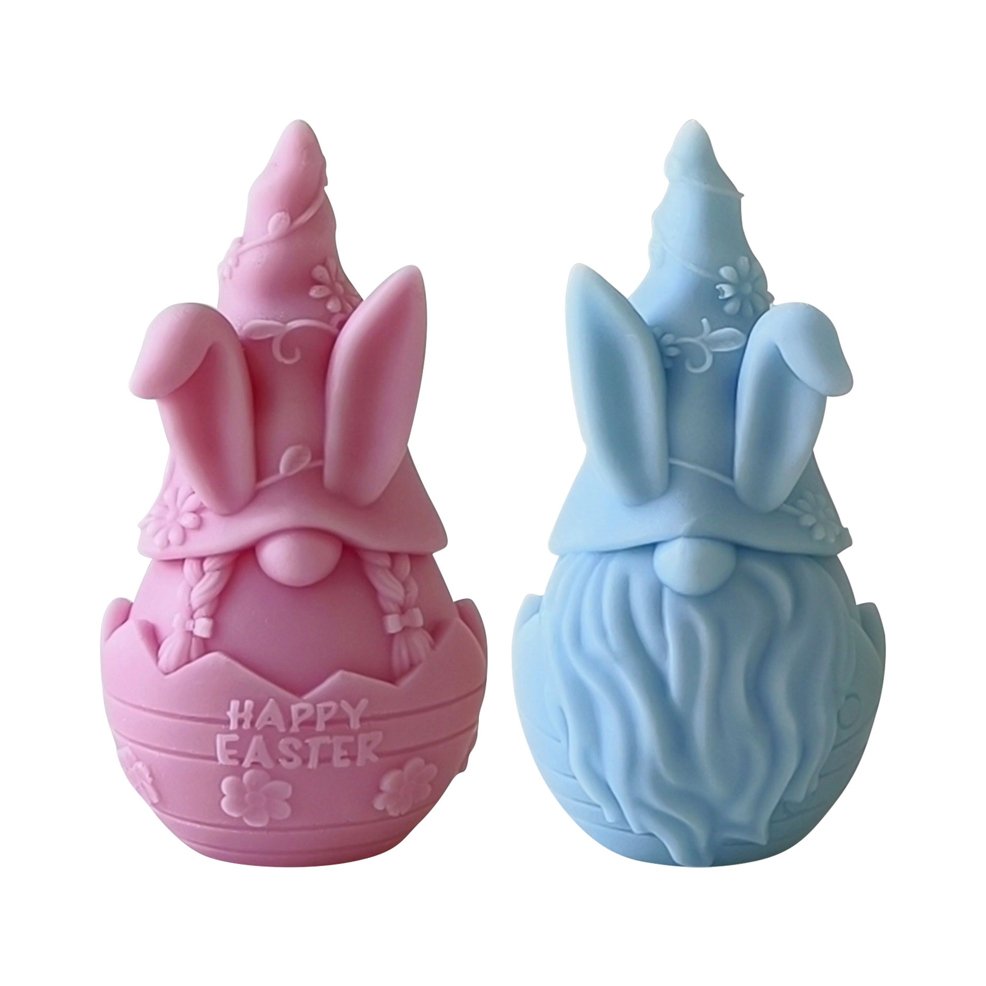 Jiahuimei enano aromaterapia vela molde de silicona DIY Pascua yeso decoración casera hecha a mano jabón abrasivo herramienta
