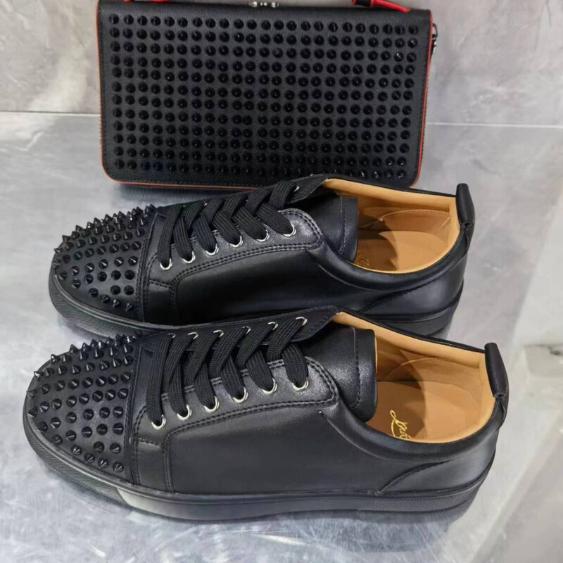 In-Stock Lttl Electric Embroidery Rivet Suede New High-Quality Flat Men's Casual Shoes Women's Shoes Cross-Border Hot-Selling Wholesale