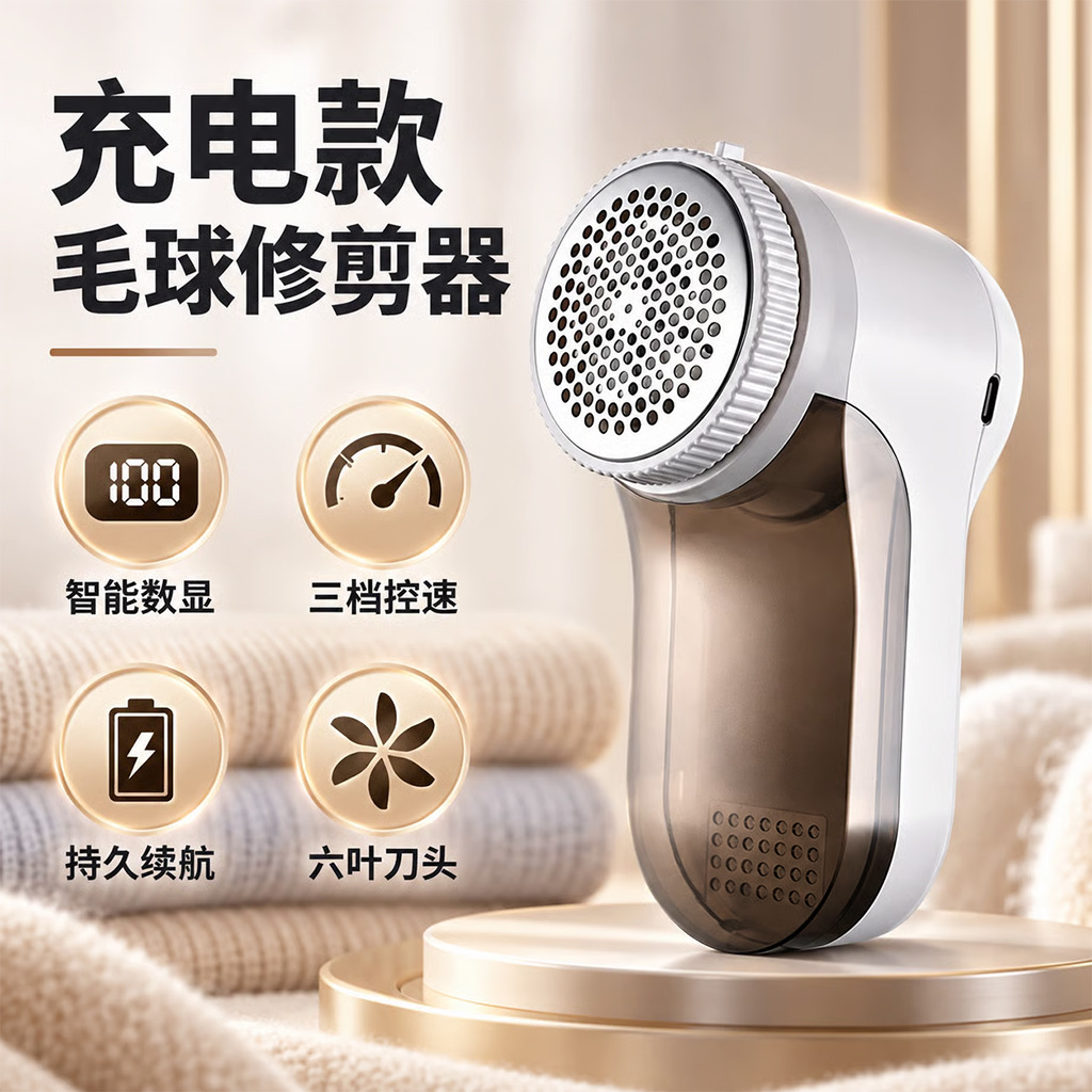 Lint remover for home use, rechargeable fabric shaver, gentle on clothes, electric lint remover