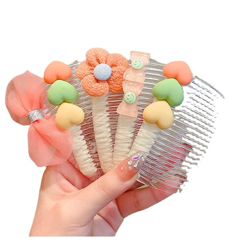 Broken hair artifact girl hairpin comb girl hairpin headdress baby girl bangs sorting broken hair comb summer