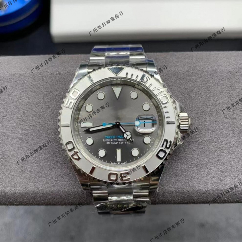 C Factory N Factory Rolex 126622 Gray Yacht Luminous Calendar Rubber Strap Mechanical Watch Waterproof Sports